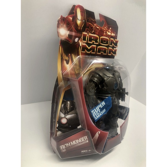 2008 IRON MAN Monger BLUE Super Fist Smash Action Figure - Picture 2 of 6